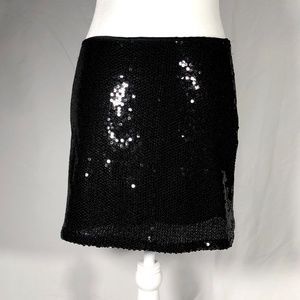 Black Sequin Skirt
